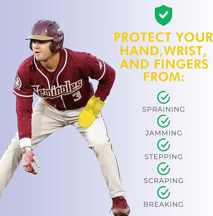 Gracfulcub Baseball Sliding Mitt, Baseball Glove Softball Guard, Ergonomic Design Protecting Fingers for Basic Base Running