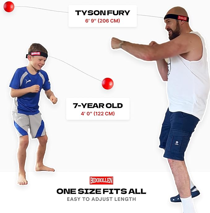 Boxbollen® Boxing Reflex Ball – Celebrity-Endorsed Reaction Trainer | App-Connected Punch Counter | Fun Fitness for All Ages | Improve Coordination & Agility | Ideal Gift for Home Workouts