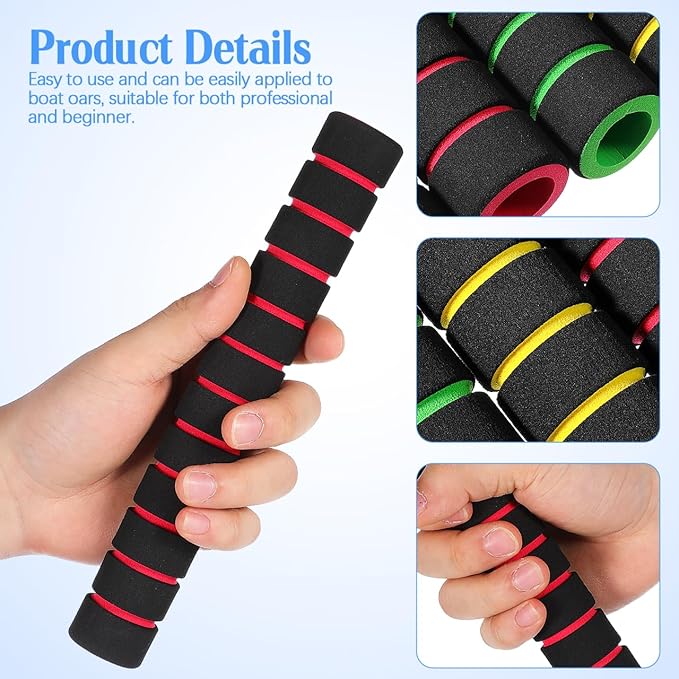 4 Pairs Kayak Paddle Grips Soft Sponge Kayak Paddle Wraps No-Slip Grip Kayaking Accessories for Prevention Calluses Prevent