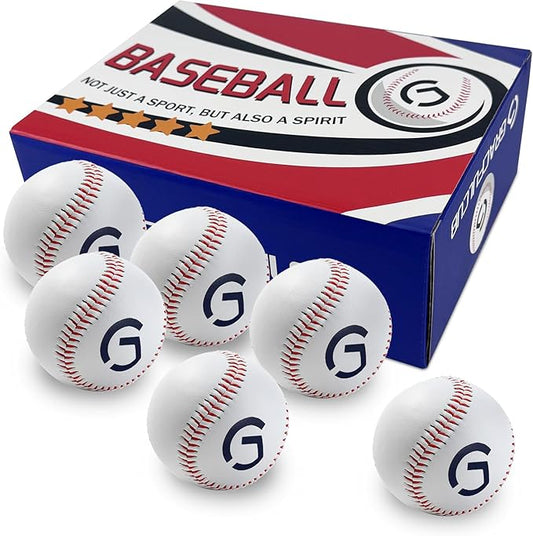 Gracfulcub Baseball Ball, Official Game Baseballs for Youth and Adult Baseball Players Training, Official Size and Weight Suitable for Batting Fielding Hitting Pitching Practice