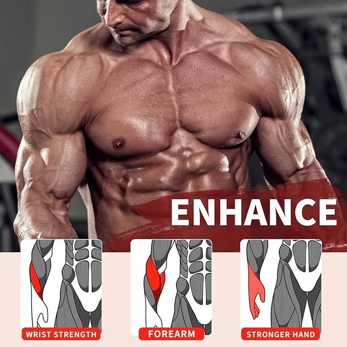 AHTAPFON-Grip Strength Tester Trainer Set-Electronic Hand Dynamometer of 396lbs ＆ Solid Metal Grip Strengthener -Adjustable Resistance of 165lbs-5×Heavy-Duty Springs,Fit Sport Home Gym Workouts