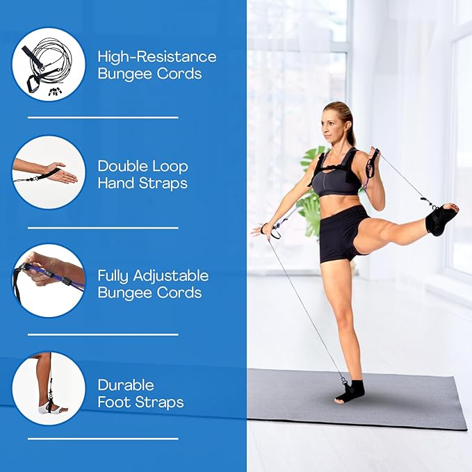 TYE4® and TYE4X™ - Pilates Wearable Resistance/Assistance; Total Body Exercise; Core Strengthening, Portable, Home Gym, Pilates, Yoga, Barre, Posture, Stretching, Balance