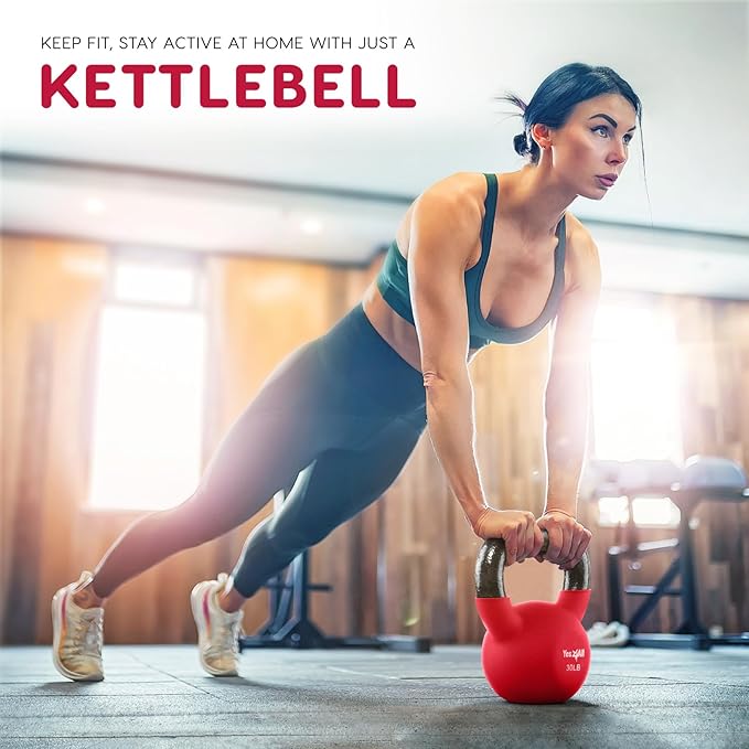 Yes4All Kettlebells 5lbs-65lbs & Kettlebell Sets Adjustable Weights, Kettlebell for Weight Training, Home Workout Equipment with Secure Grip for High Rep, Exercise Equipment