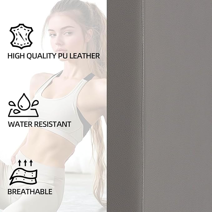 GCCSJ Pilates Box for Reformer Workouts, Portable Pilates Sitting Boxs for Pilates Reformer/Board Use, Non-Slip Memory Foam, Home Gym Pilates Accessories for Stretch/Balance, 300LBS Capacity