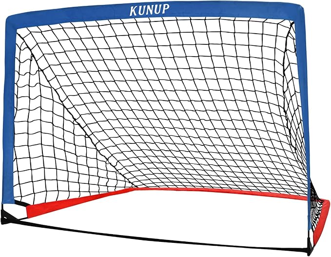 5×3 6x4 9x5 FT Portable Kids Soccer Goal for Backyard, Foldable Soccer Practice Net with Carrying Bag for Toddler Youth Adult Pop Up Soccer Training Equipment Indoor and Outdoor Sports Game