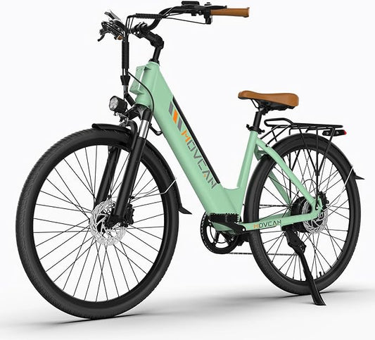 V80 Electric Bike, 1000W Motor 28MPH Ebike, 48V 13Ah Removeable Battery, 26'' City Cruiser Adult Electric Bicycles up to 70 Miles
