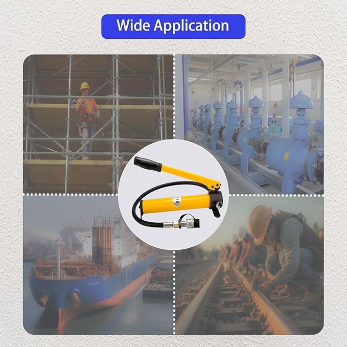 CP-180 Hydraulic Hand Power Pump - Portable with 8500psi Max Pressure Output, Compatible with Jack, Cutter, Puncher and Other Hydraulic Tools