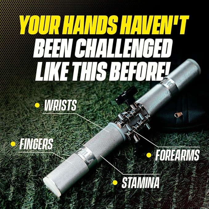 GRIPZILLA Dynamo Forearm Strengthener and Wrist, Comfortable Grip and a Durable Design Roller Perfect for Men and Women - Ideal for Hand, Wrist, and Forearm Strength Training, Workout - Wrist/Arm Builder