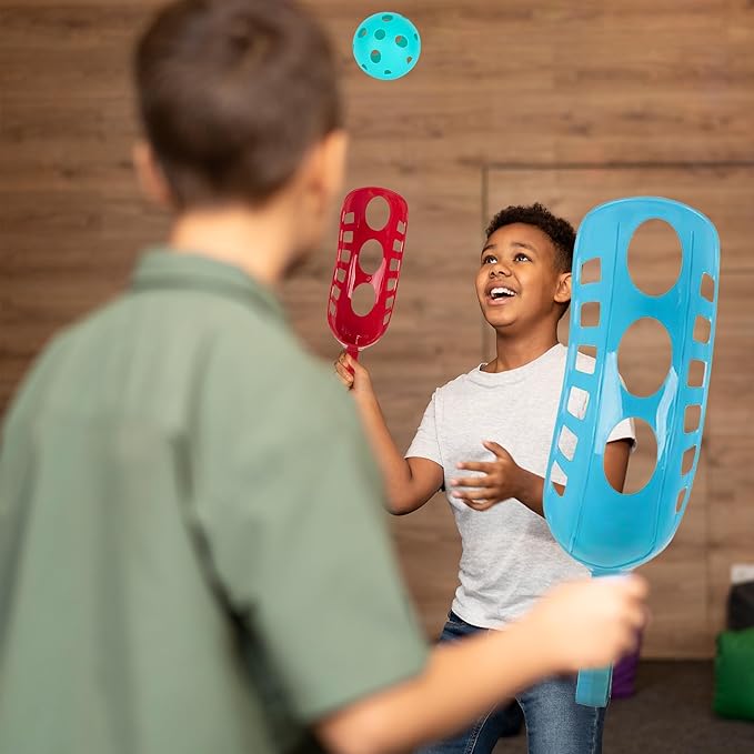 ArtCreativity Plastic Replacement Balls for Scoop Game – Set of 12 Lightweight Airflow Balls in 4 Bright Colors – Durable Outdoor Play Accessories for Kids & Adults – Great for Backyard & Beach Fun