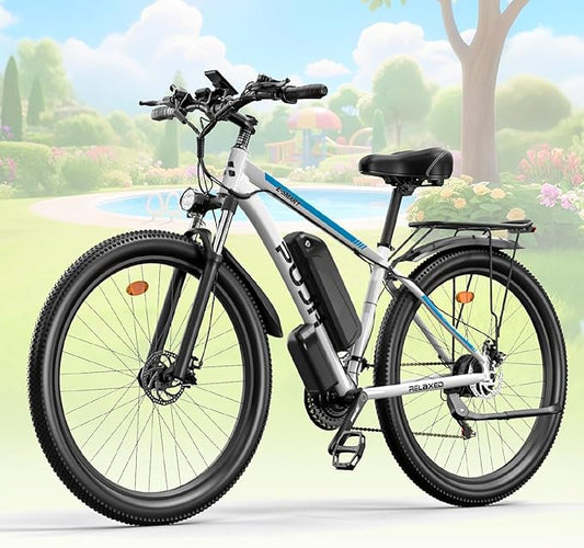 Electric Bike for Adults with Peak 1500W, 80Miles 32MPH Commuting Electric Mountain Bike, 48V 17.5Ah Removable Battery 21-Speed Disc Brakes, 29" Tires and Front Suspension