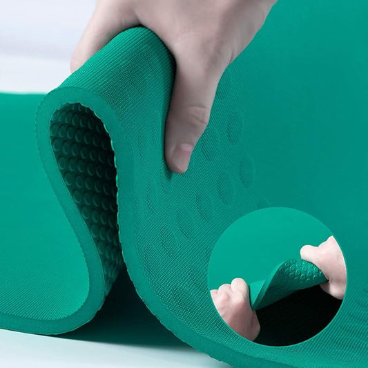 JELS Extra Thick Yoga Mat, 2/5 inch, Ergonomic 3D Non Slip Design, SGS Certified TPE Material, Yoga Mat for Men Women with Carrying Strap,Exercises Mat for Yoga, Pilates and Floor Workout(72"x26")…