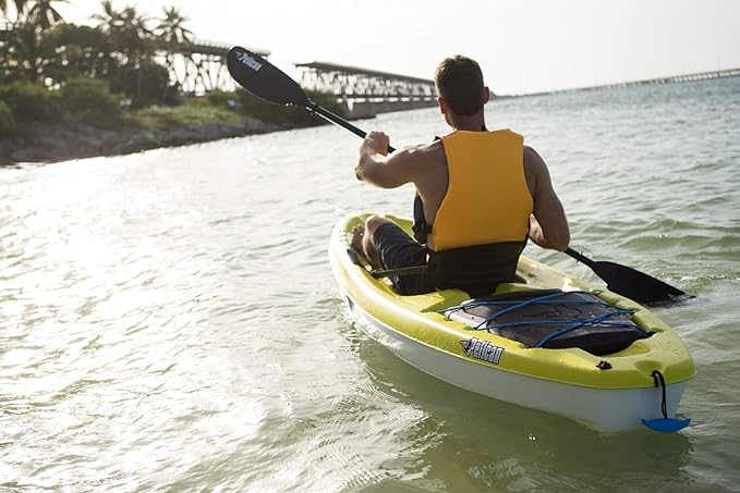 Pelican - Poseidon Paddle - Aluminum Shaft with Reinforced Fiberglass Blades - Lightweight, Adjustable Kayaks Paddles - Perfect for Kayaking Boating