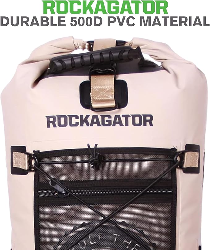 Kanarra 90L Waterproof Backpack for Camping, Hiking, Mountaineering, Backpacking, Hunting, Fishing, Canoeing, Outdoor Activities, The Wet Outdoors - Large Capacity, Roll Top Closure, Tan