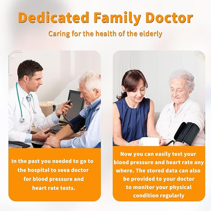 Blood Pressure Monitor, Automatic Upper Arm Blood Pressure Machine with 2x120 Readout, 9 to 17 Inch Adjustable Large Cuff 5 Inch Backlit Large Screen, Arrhythmia and Home Hypertension Detector