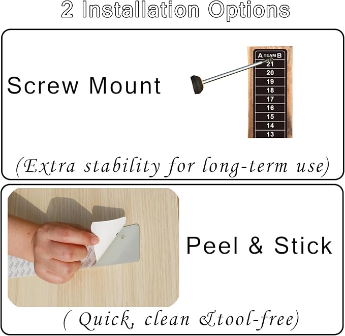 Cornhole Scoreboard Tracker Steel Score Keeper: Durable Corn Hole Scoreboards for Easy Score Tracking Corn Hole Games Ladder Ball Toss Game Pop Darts Popdarts Game (2 Pack-Vertical)