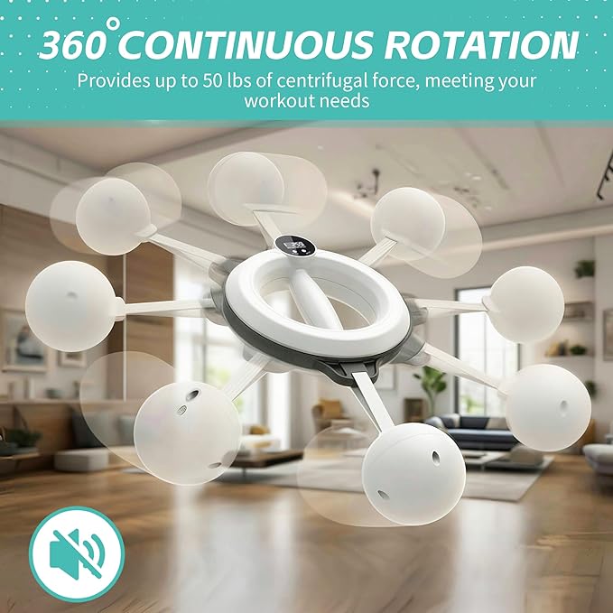 360° Hand-Crank Arm Workout for Men & Women - Adjustable Forearm & Chest Trainer with LED Counter, Non-Slip Handle, Portable Silent Home Fitness Equipment