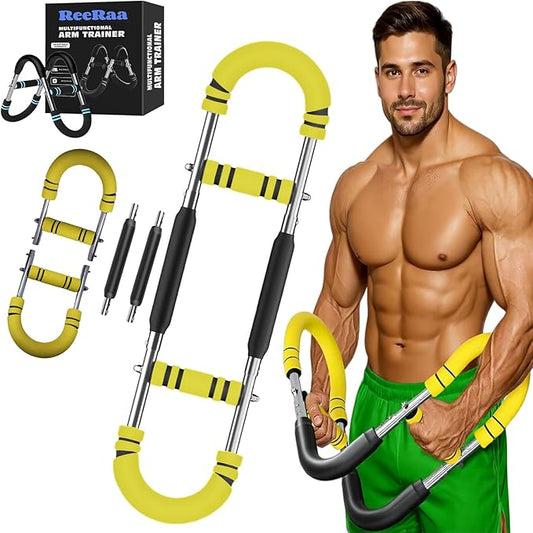 Twister Arm Trainer,Arm Trainer for Men, Adjustable Chest Workout Equipment,Chest Trainer, Shoulder Muscle Training,Wrist & Forearm Strengtheners, Portable Home Fitness Equipment