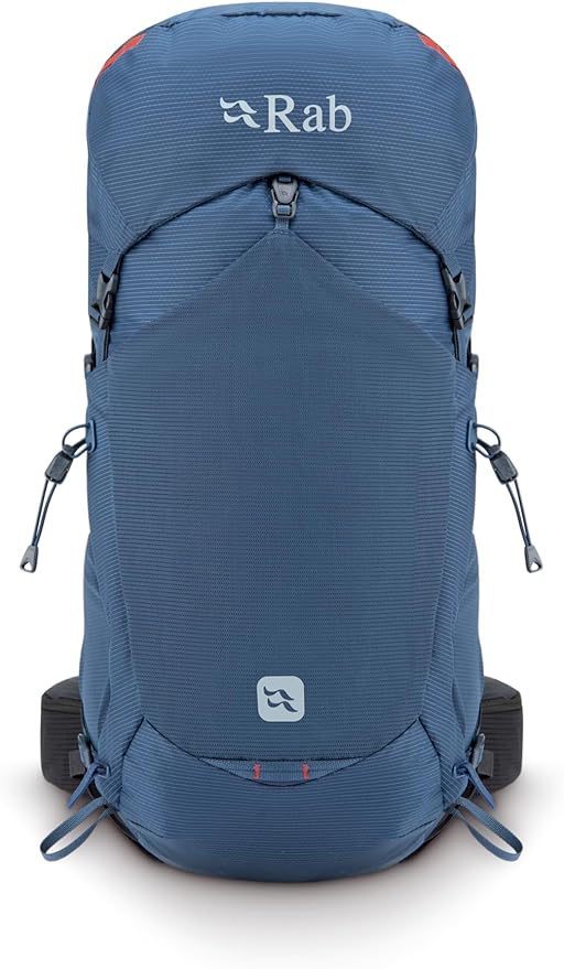 Rab Protium Lightweight Backpack - Comfortable Daypack for Hiking & Trekking - Tempest Blue - 35-Liter (Back Length - Medium/Large)