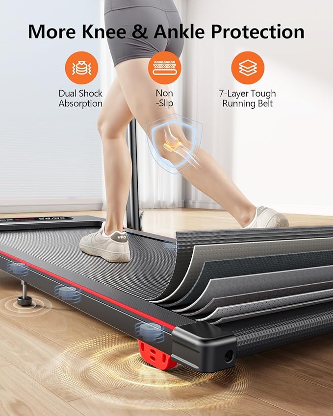 3 in 1 Under Desk Treadmill with Incline, Walking Pad with Removable Desk Workstation, Adjustable Height for Different Need, 300lbs Capacity, Foldable Compact for Home Small Office