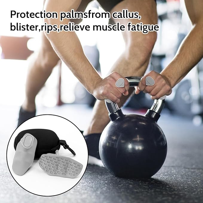 Weight Lifting Grips for Men & Women - Non-Slip Gym Grips with Cooling Towel, Ergonomic Workout Gloves for Weightlifting