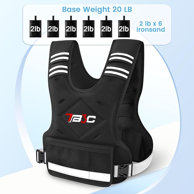 Adjustable Weighted Vest for Men and Women,04-10lb/11-20lb/20-32lb Vest with 6 Ironsand Weights for Strength Training,Body Weight Vest Exercise Set for Running, Walking and Home Workouts