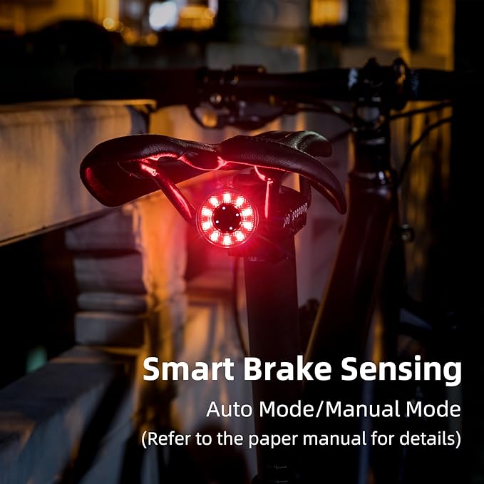 ROCKBROS Bike Tail Light Rear Bike Light Rechargeable 5 Models Waterproof 5-80 Hours