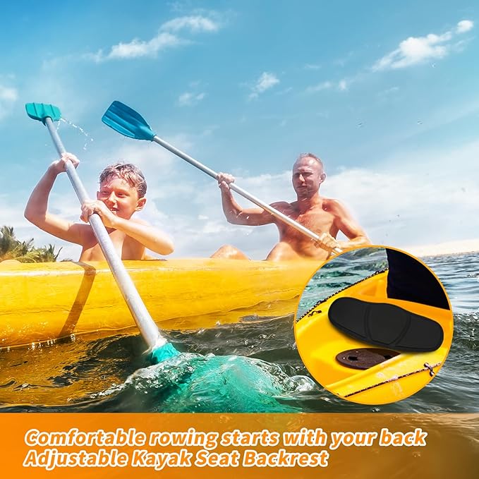 Kayak Seat Backrest Kayak Back Band Canoe Seat Back Rest Adjustable Backrest for Canoe Speedboat Kayaking Camping Hiking Tours
