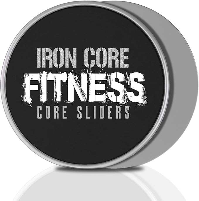 Core Sliders for Working Out, Dual Sided Exercise Gliding Discs for Use on All Surfaces, Ultimate Core Trainer, Light and Portable, Gym & Home Total Body Workout Equipment