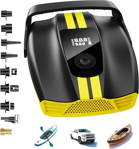 50PSI Paddle Board Pump Electric Portable, Sup Pump with Auto-Off,9 Modes Paddleboard Pump for Stand Up Paddle Board/Car/Kayak/Motorcycle/Bicycle