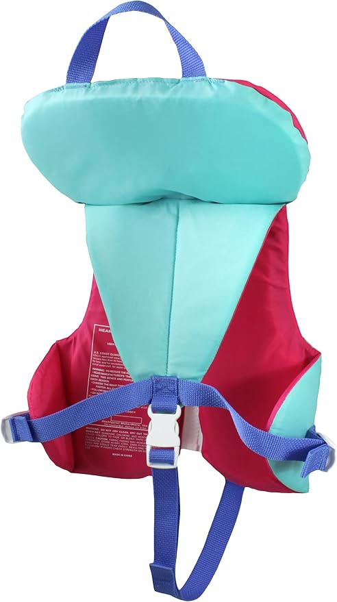 Stohlquist Infant Life Jacket, US Coast Guard Approved, Type II Life Vest (20-30 lbs) for Babies and Toddlers, Support Collar with Grab Handle, PFD for Pools, Lakes and Boating