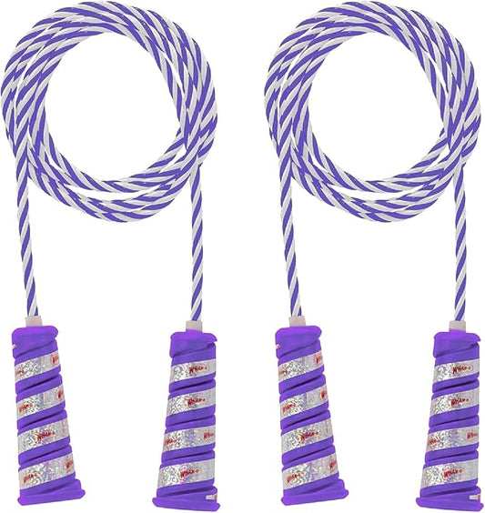 Wham-O Hula Hoop Jump Rope, 7 Feet Skipping Rope with Spiral Handles, for Indoor Outdoor Fitness Exercise Weight Loss