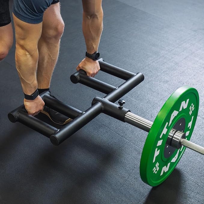 Titan Fitness Viking Press Landmine Attachment, 50mm Neutral Fat Grip Handle, Fits 2" Olympic Barbell, Home Gym Equipment for Shoulder Press, Row, Squat, Deadlift & More