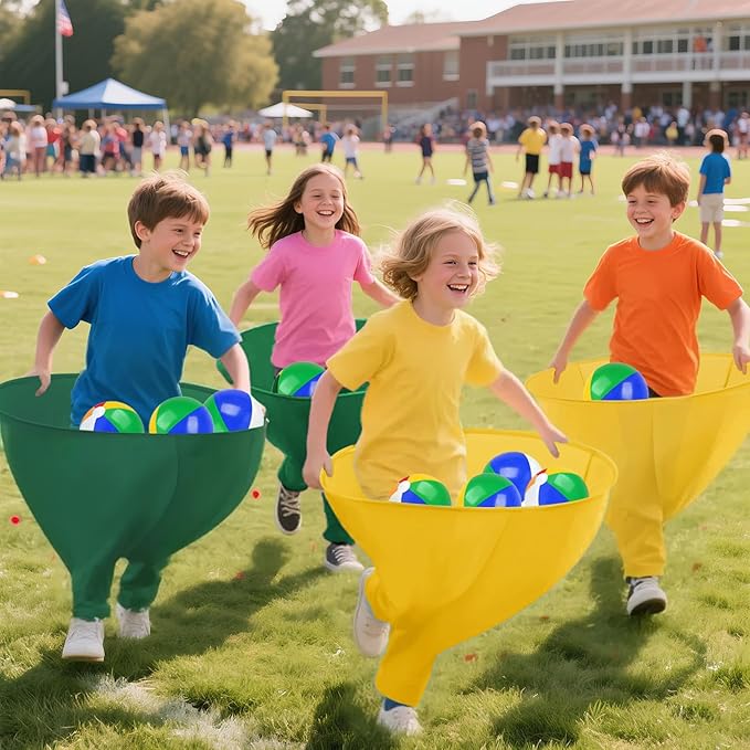 Granny Pants Yard Game Freaky Party Games Pants with Bouncy Balls and Air Pump Oversized Granny Pants Outdoor Game for Adults and Family Interactive Throwing Game for Group Gatherings