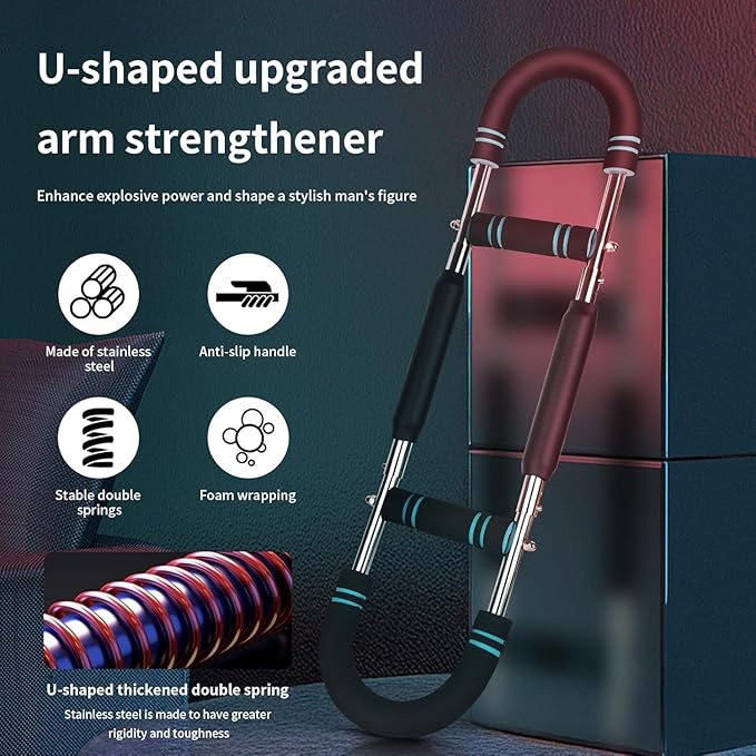 Twister Arm Trainer,Adjustable Chest Workout Equipment,Arm Trainer,Forearm Strengthener Tainer,Portable Power Arm Exercise Equipment for Home Fitness Equipment