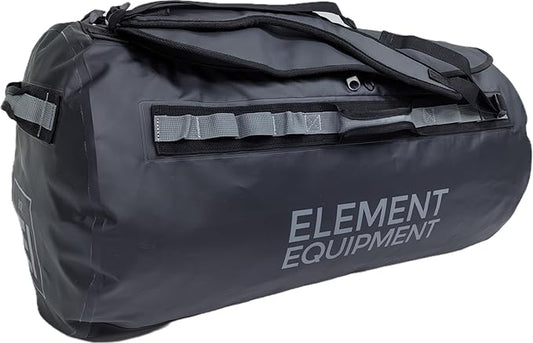 Element Equipment Trailhead 2.0 Waterproof Duffel Bag Shoulder Straps Black/Grey Large