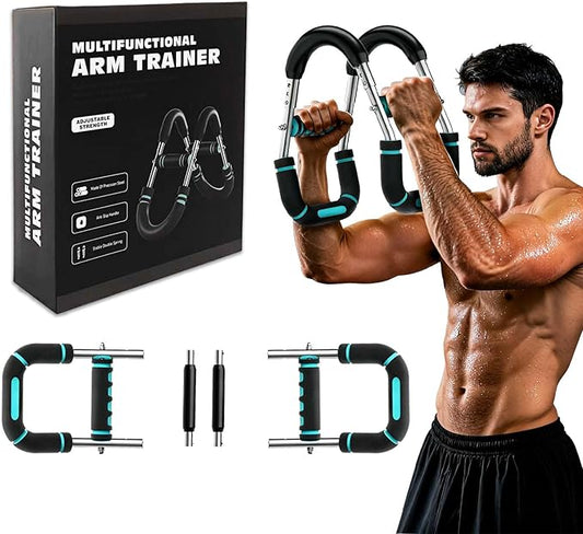 Twister Arm Trainer, Chest Workout Equipment 40-100lb Adjustable Arm Trainer, Twister Arm Trainer, Portable Power Twister Bar, Detachable Design Fitness Anywhere