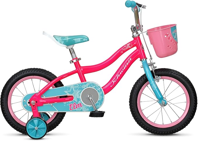 Schwinn Elm and Koen Bike or Balance Bike, 12-20 Inch Bike for Kids Ages 2-13, Black, Blue, Red, Teal, Pink or Purple, SmartStart Ergonomic Design, Adjustable Seat Grows with Child, Training Bicycle