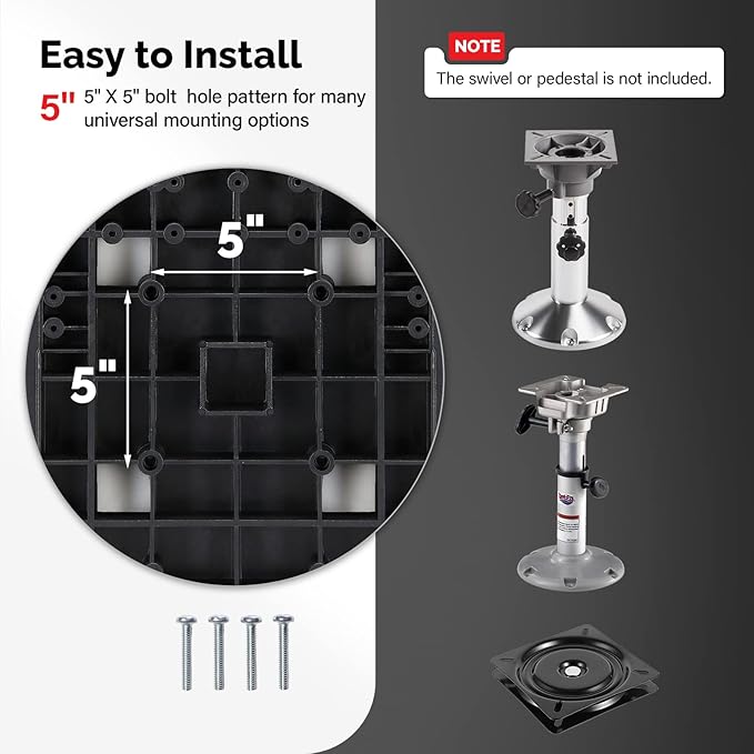 PEXMOR Boat Seats, Low/High Back, Folding, Waterproof, Captain Seat, 2 Packs (High Back-Blue & White)