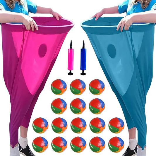 Granny Pants Yard Game, 2025 New Granny Pants Outdoor Game with Bouncy Balls, Giant Outdoor Games for Adults and Family, Funny Party Yard Games
