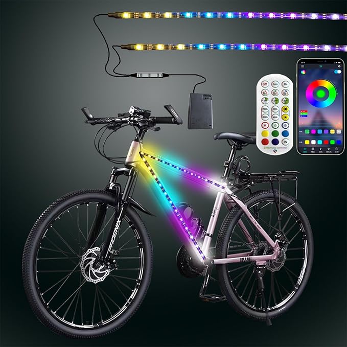 LED Bike Lights for Night Riding,Can Be Cropped,Waterproof,for Kids, Adults, Boys and Girls