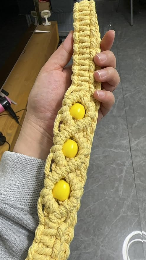 kiido Macrame Yoga Mat Carrying Strap [MAT NOT Included], Hand Woven Multi-Purpose Strap/Carrier
