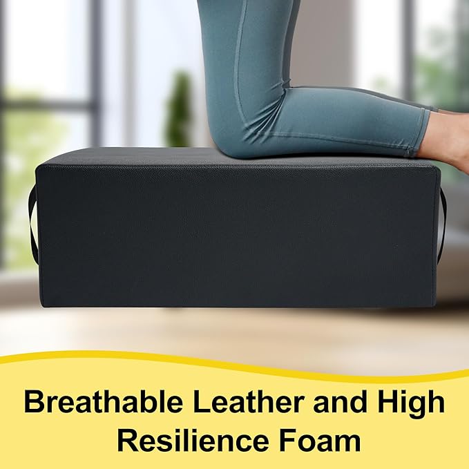 Pilates Box for Reformer - Sitting Box for Strength, Stretching, and Balance Exercise Workouts