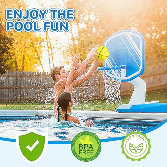 5" Mini Foam Basketballs for Mini & Over The Door Hoops, 3 Pack Replacement Balls for Kids Toddler Beach Indoor Outdoor Sport Game Gift Set (Pink)