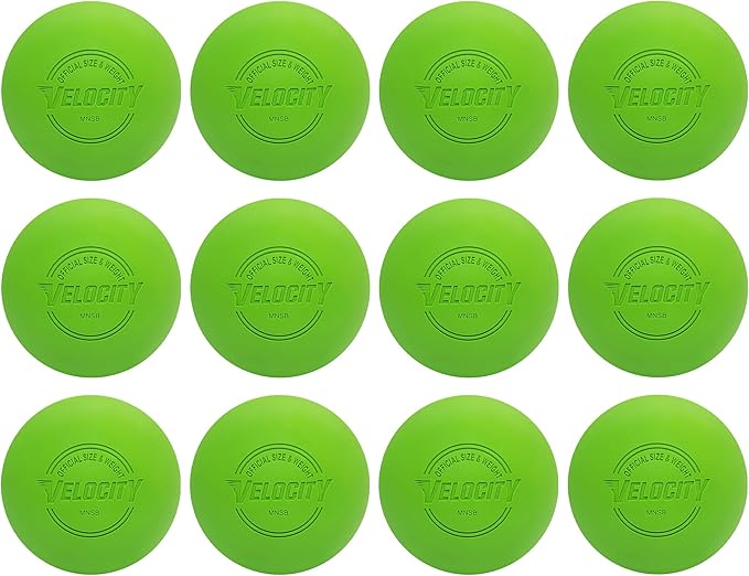 Velocity Lacrosse Balls - 1, 2, 3, 6, 12, 18, 24, 36, 60 and 120 Packs - for Practice, Official NFHS and College Approved Size