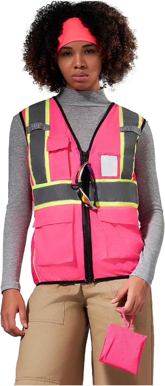 AYKRM 11 color Ladies High Vis Reflective Safety Vest for Women