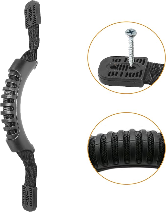 2Pcs Kayak Carry Handles with Screws Replacement for Kayak Paddle Tandem Canoe Boat Luggage Suitcase