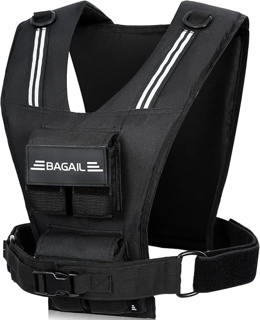 BAGAIL Weighted Vest Men, 20lbs/30lbs/40lbs Adjustable Weighted Vest for Woman with Removable Iron Weights, Women’s Weight Vest for Walking, Rucking, Running, Strength training