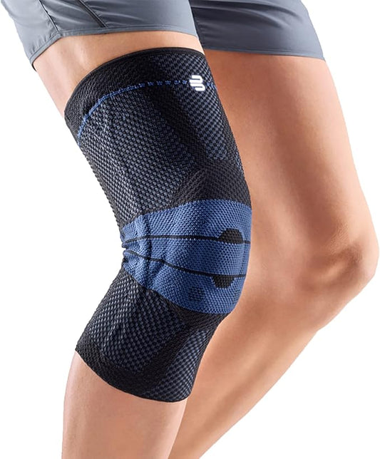 Bauerfeind - GenuTrain - Knee Brace - Targeted Support for Pain Relief and Stabilization of The Knee, Provides Relief of Weak, Swollen, and Injured Knees- Size 5 - Color Black