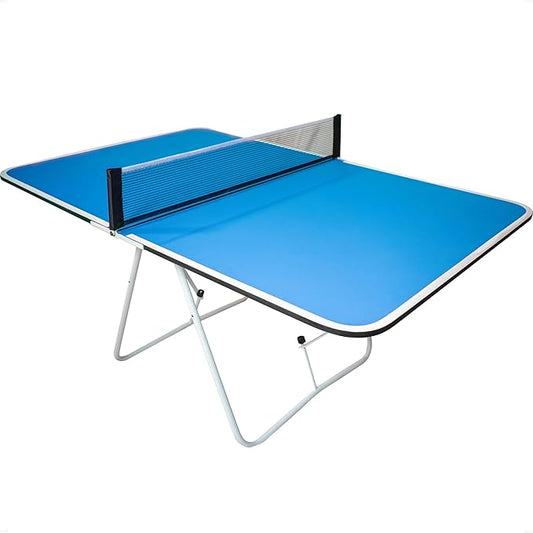 Butterfly Family Mini Ping Pong Table | 1 Piece Portable Ping Pong Table for Tailgating Games | 2ft Height | Great Ping Pong Table for Families | Adjust Angles for Slower Play