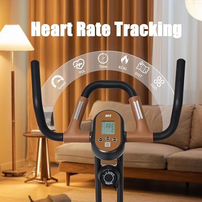 3 in 1 Squat Machine,Exercise Bike,Adjustable Magnetic Resistance Stationary Bikes for Home with App Compatible,Squat Assist Trainer,Indoor Bike with 300lbs Weight Capacity,Workout Bike
